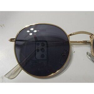 Sojos Round Circle John Lennon Polarized Sunglasses Gold Black Unisex 115241